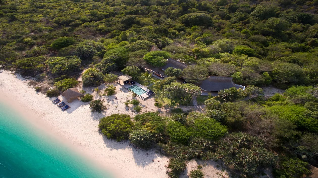 andBeyond Benguerra casa familia aerial 2