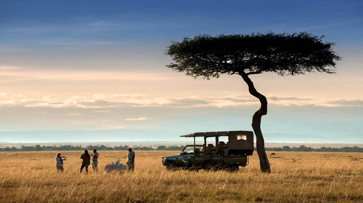 Kenya Bateleur Camp Coffee Stop Sunrise