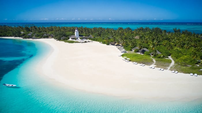 LABA LABA Fanjove Island aerial