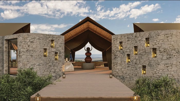 LABALABA Grumeti Art Lodge exterior lounge