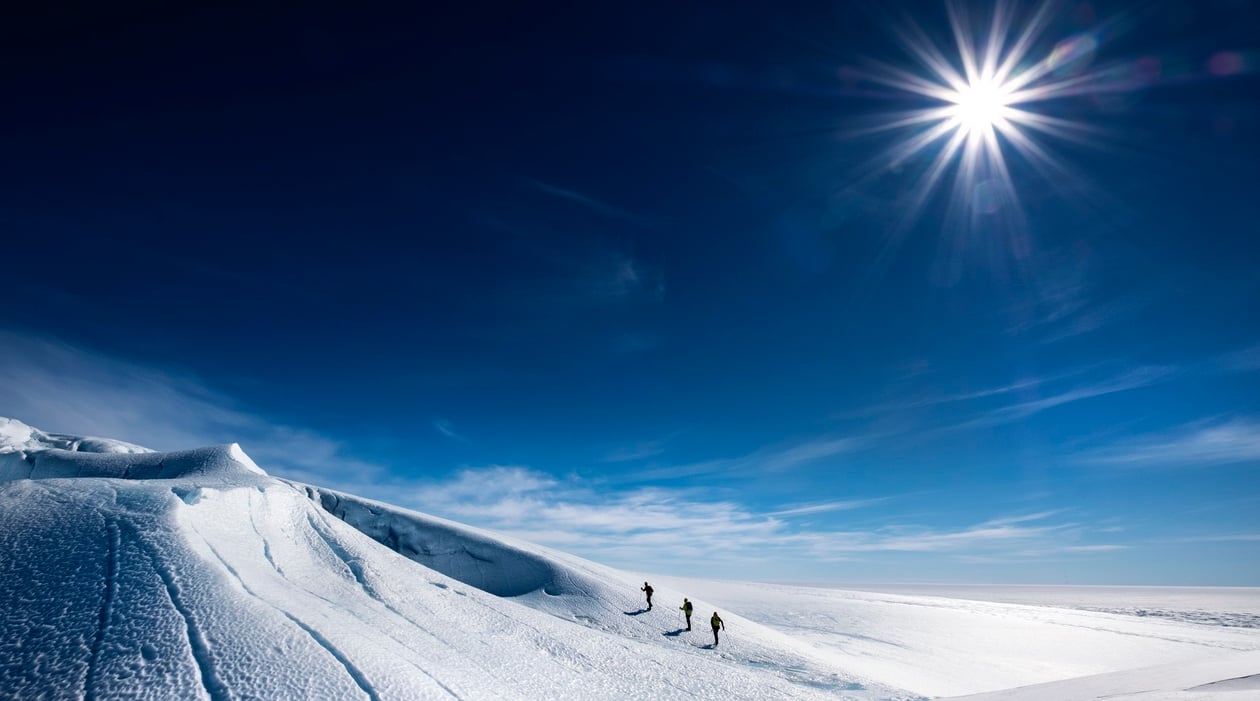 Hiking Antarctica