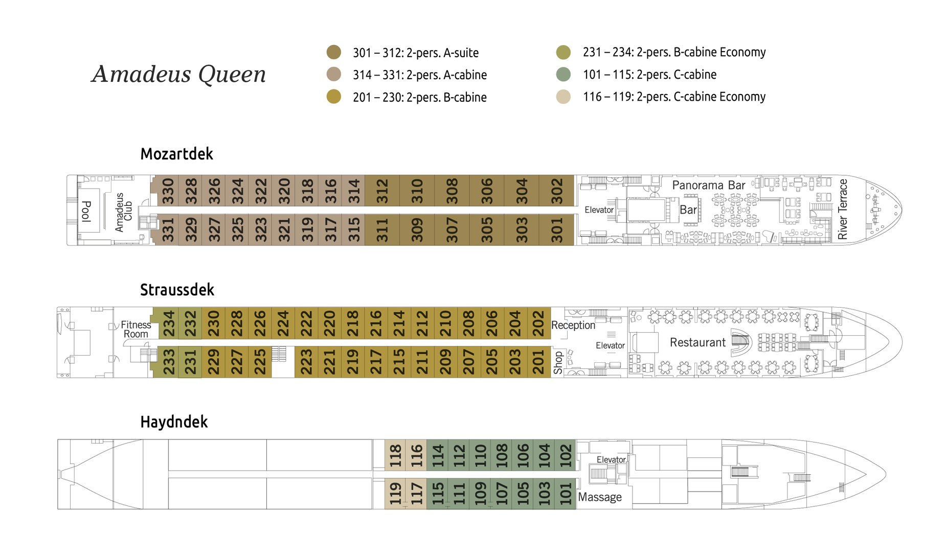 Dekplan Amadeus Queen
