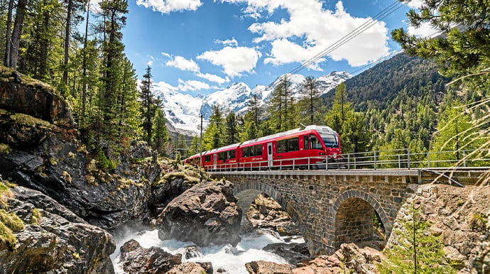 Glacier Express en Bernina Express, treinreis door Zwitserland 
