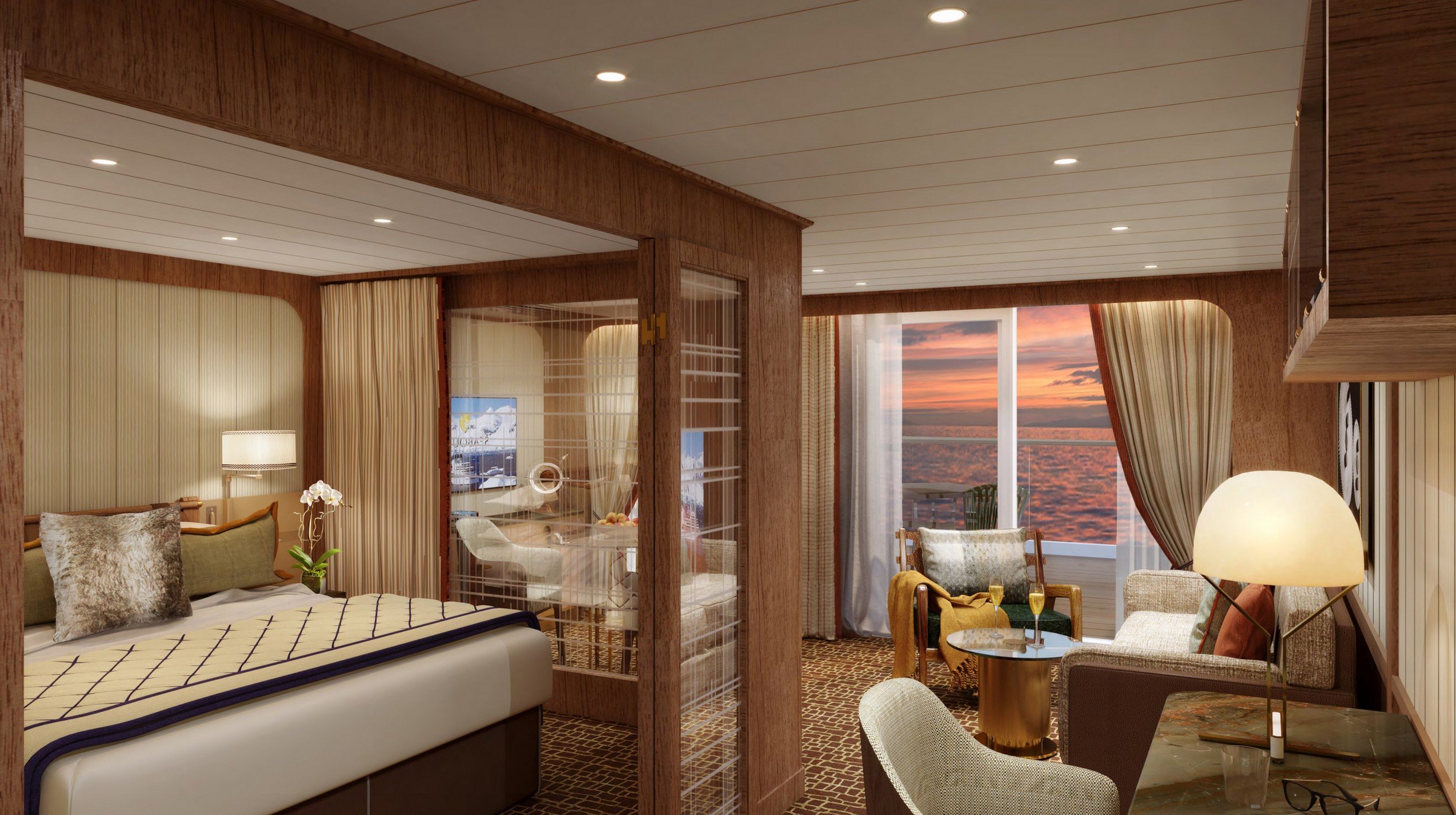 Seabourn expedition ships - Penthouse Suite rendering