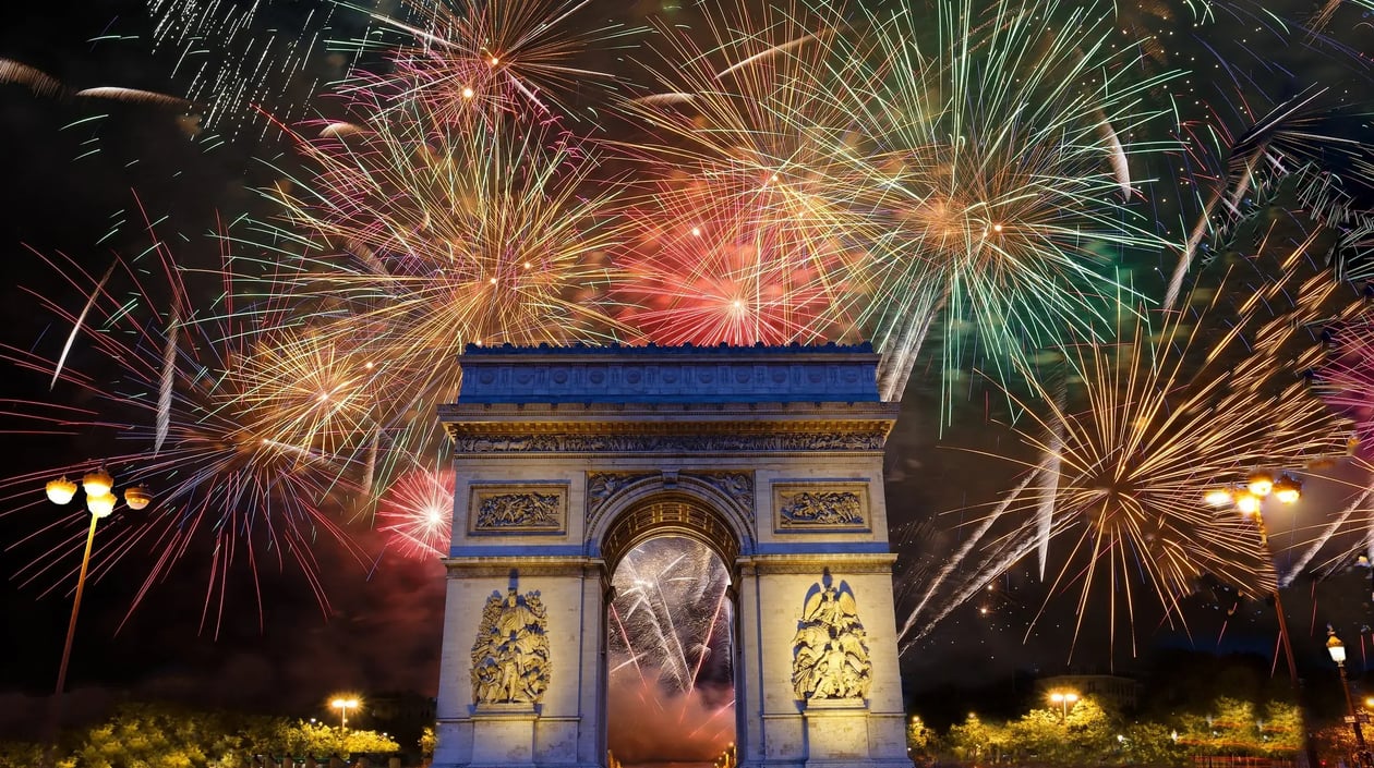 Arc de Triomph vuurwerk 2 webp