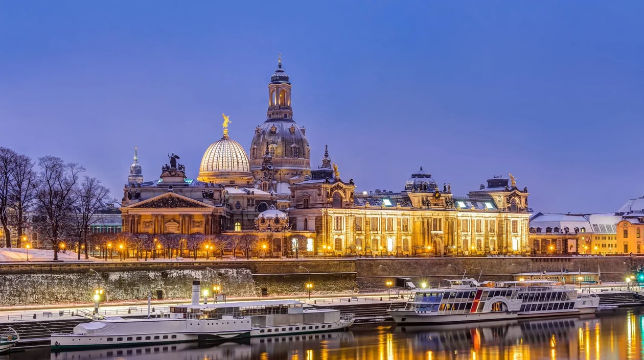 Dresden in winter, shutterstock_584774518