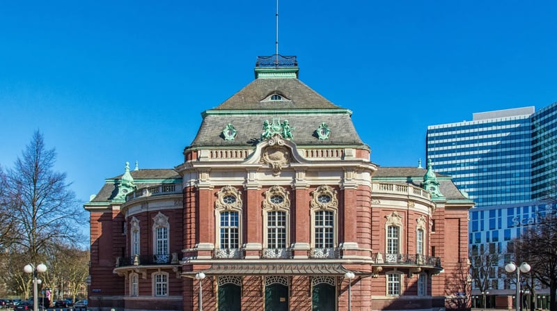 Laeiszhalle concert hall in Hamburg shutterstock_1691904463