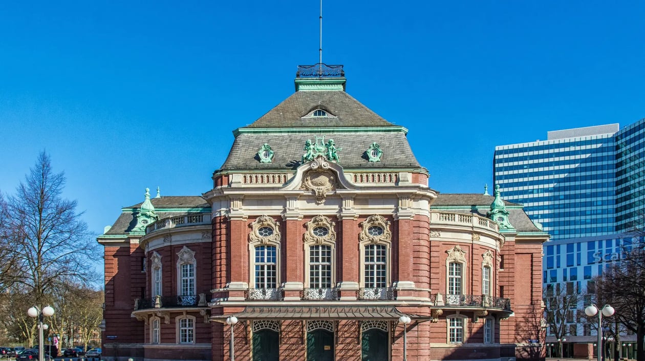 Laeiszhalle concert hall in Hamburg shutterstock_1691904463