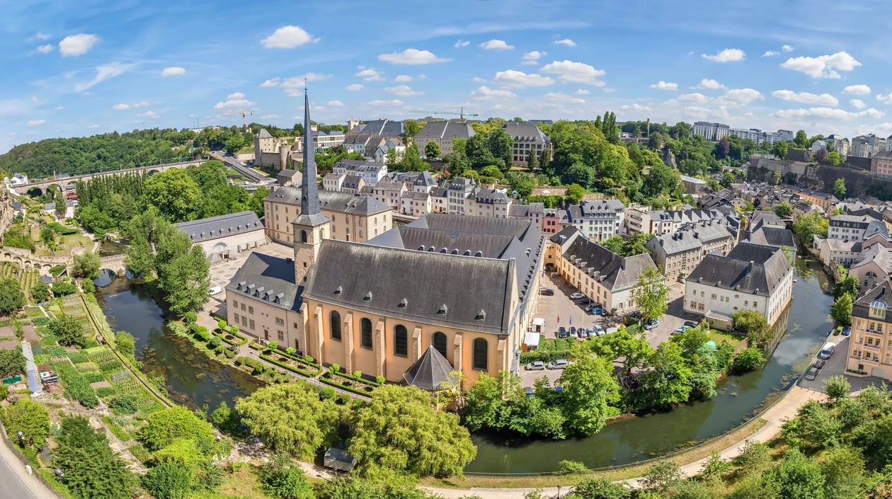 Kerk St. Jean du Grund Luxemburg, shutterstock_389802901