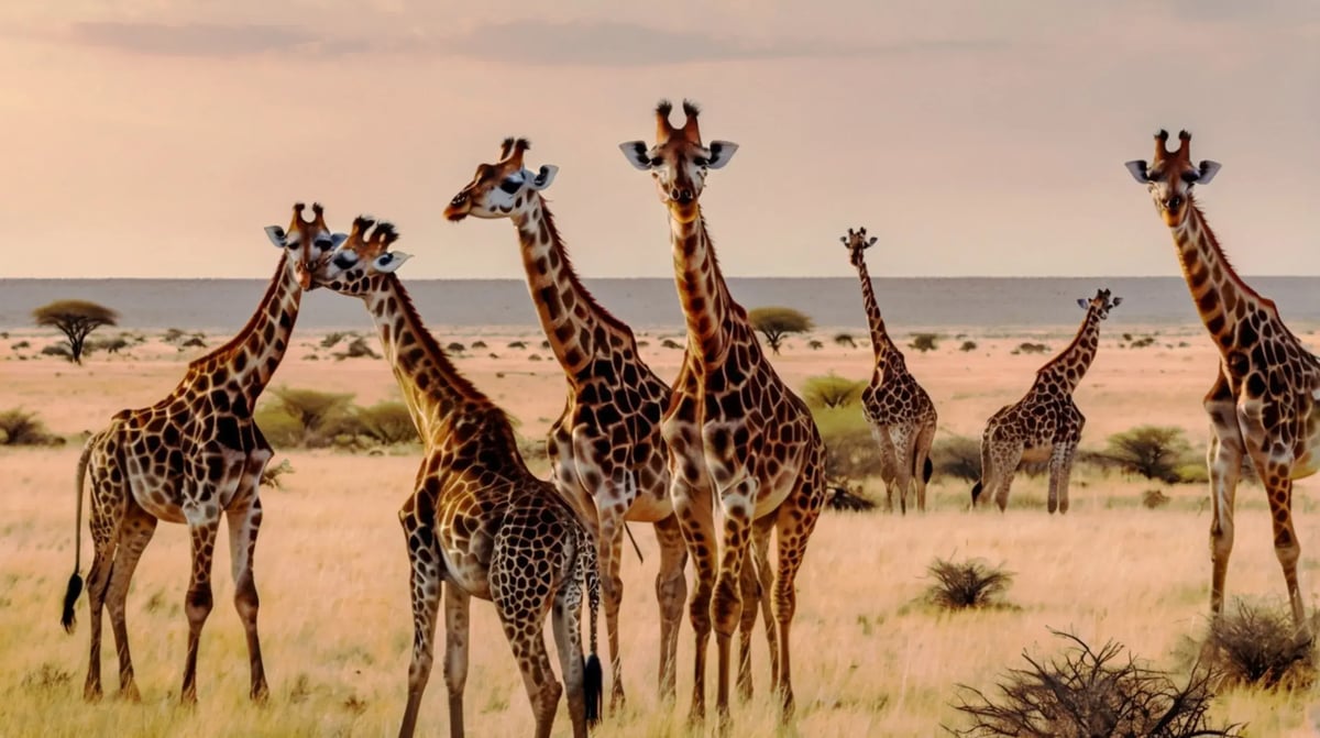 Kalahari, giraf (1)